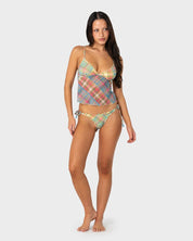 RUSTY CHECK MOI BRAZILIAN BIKINI BOTTOM – MULTI CHECK