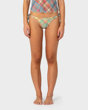 RUSTY CHECK MOI BRAZILIAN BIKINI BOTTOM – MULTI CHECK