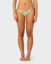 RUSTY CHECK MOI SIDE TIE MIDI BIKINI BOTTOM – MULTI CHECK
