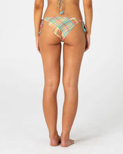 RUSTY CHECK MOI SIDE TIE MIDI BIKINI BOTTOM – MULTI CHECK