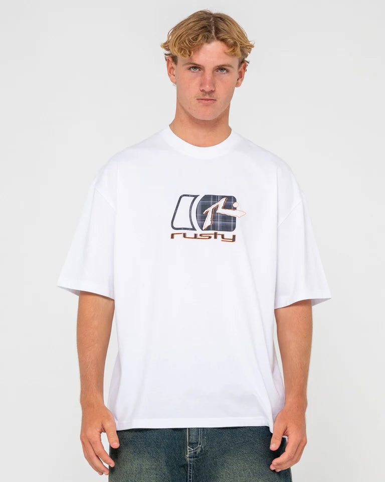 CHECKOUT SHORT SLEEVE TEE WHT