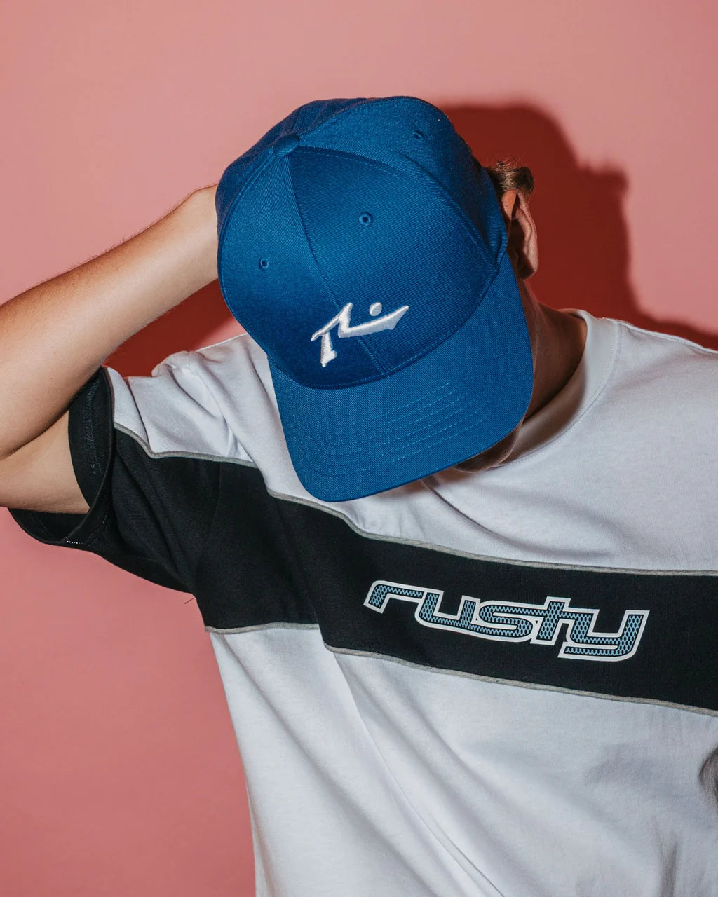 RUSTY CHRONIC 4 FLEXFIT CAP – CHINA BLUE