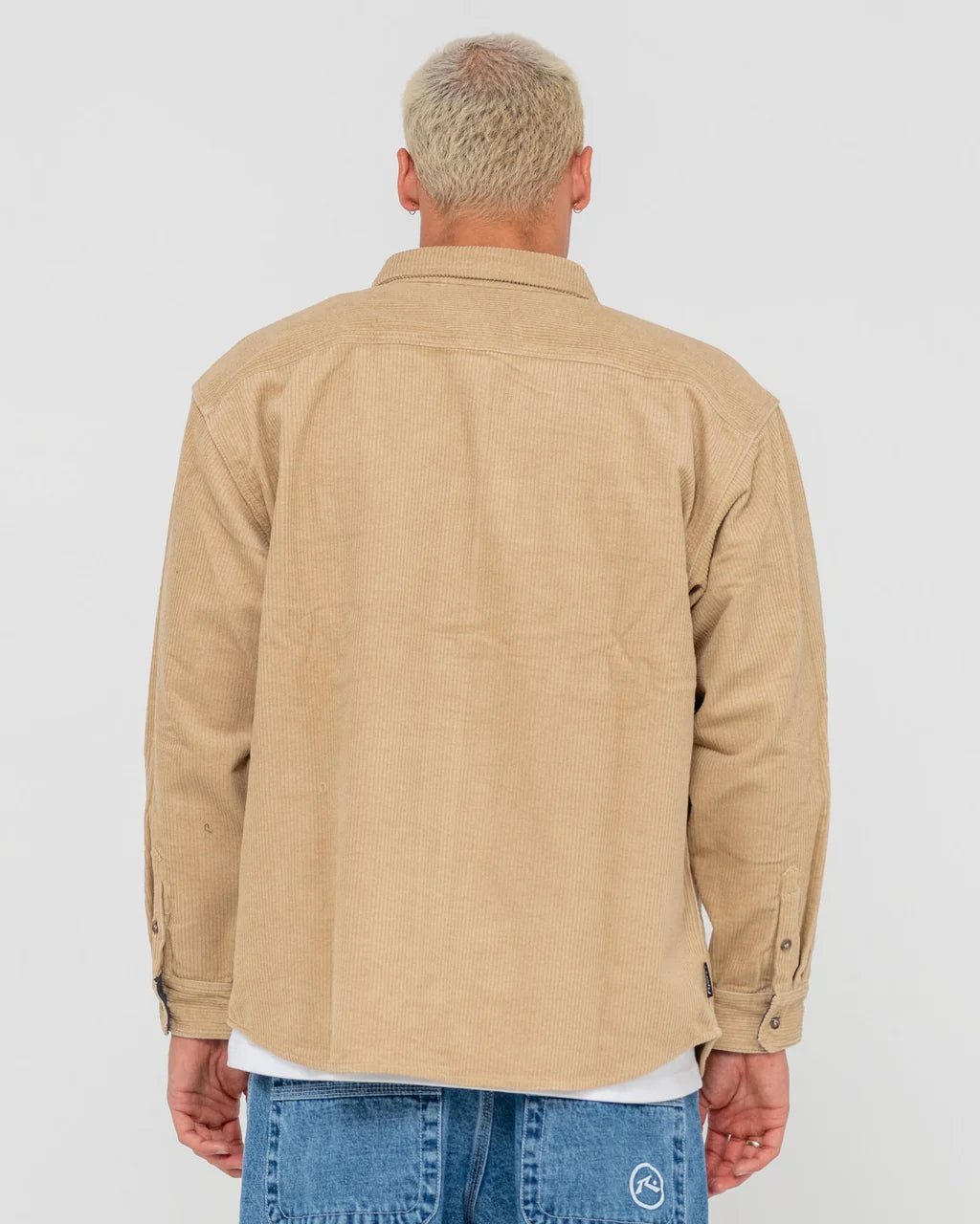 RUSTY COBRA CORD OVERSHIRT MENS CORDUROY SHIRT JACKET STREETWEAR LIGHT FENNEL