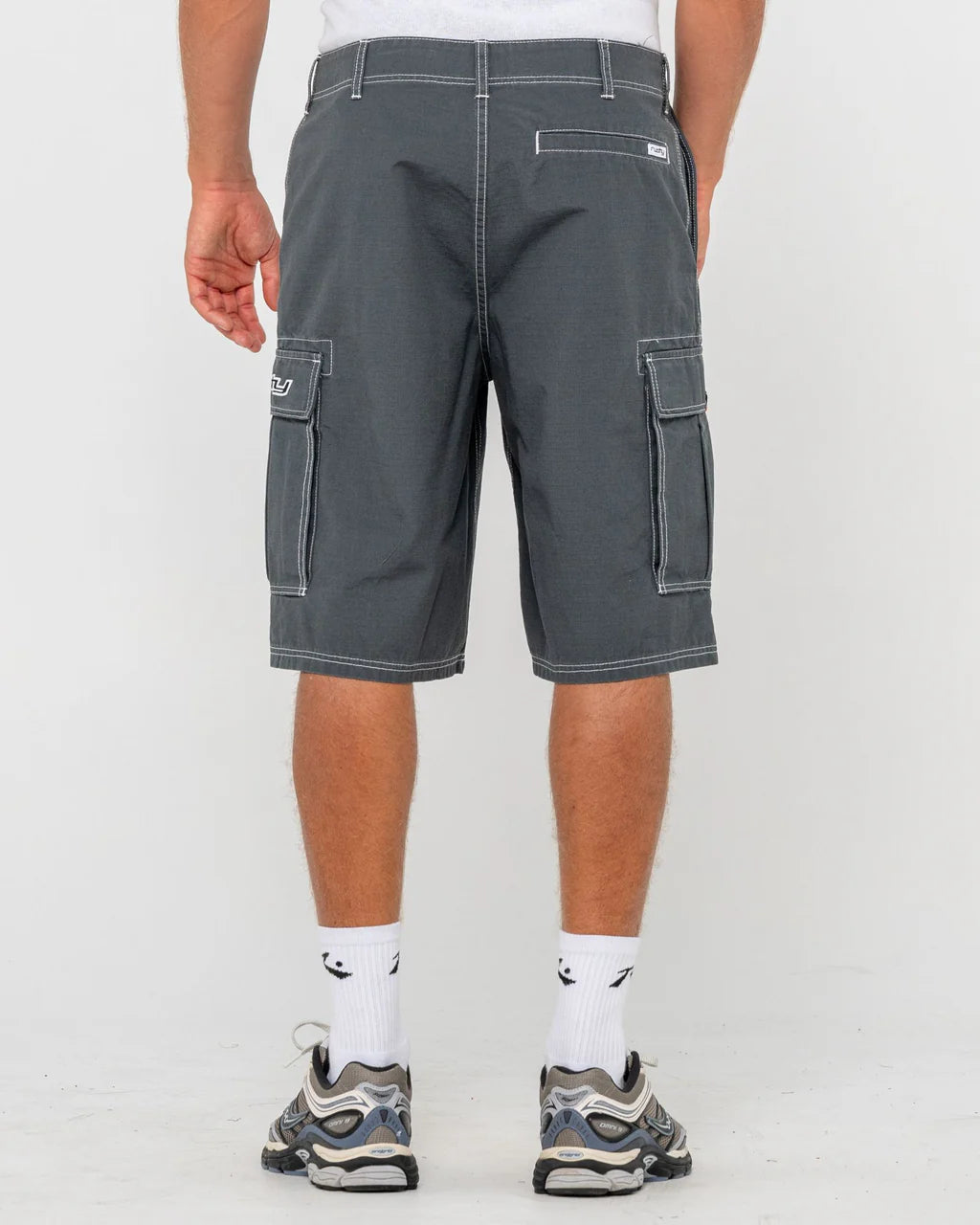 RUSTY COMMANDO RIPPA 23" CARGO SHORT – MENS RELAXED UTILITY SURF SHORT DARK SAPPHIRE