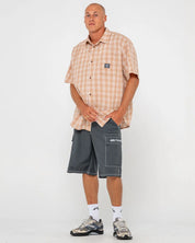 RUSTY COMMANDO RIPPA 23" CARGO SHORT – MENS RELAXED UTILITY SURF SHORT DARK SAPPHIRE