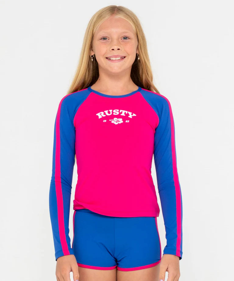 rusty-contrast-rashie-shorts-set-girls-fuchsia-blue-bodhi-surf.webp