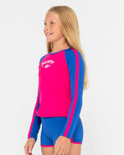 CONTRAST RASHIE AND SHORTS SET GIRLS