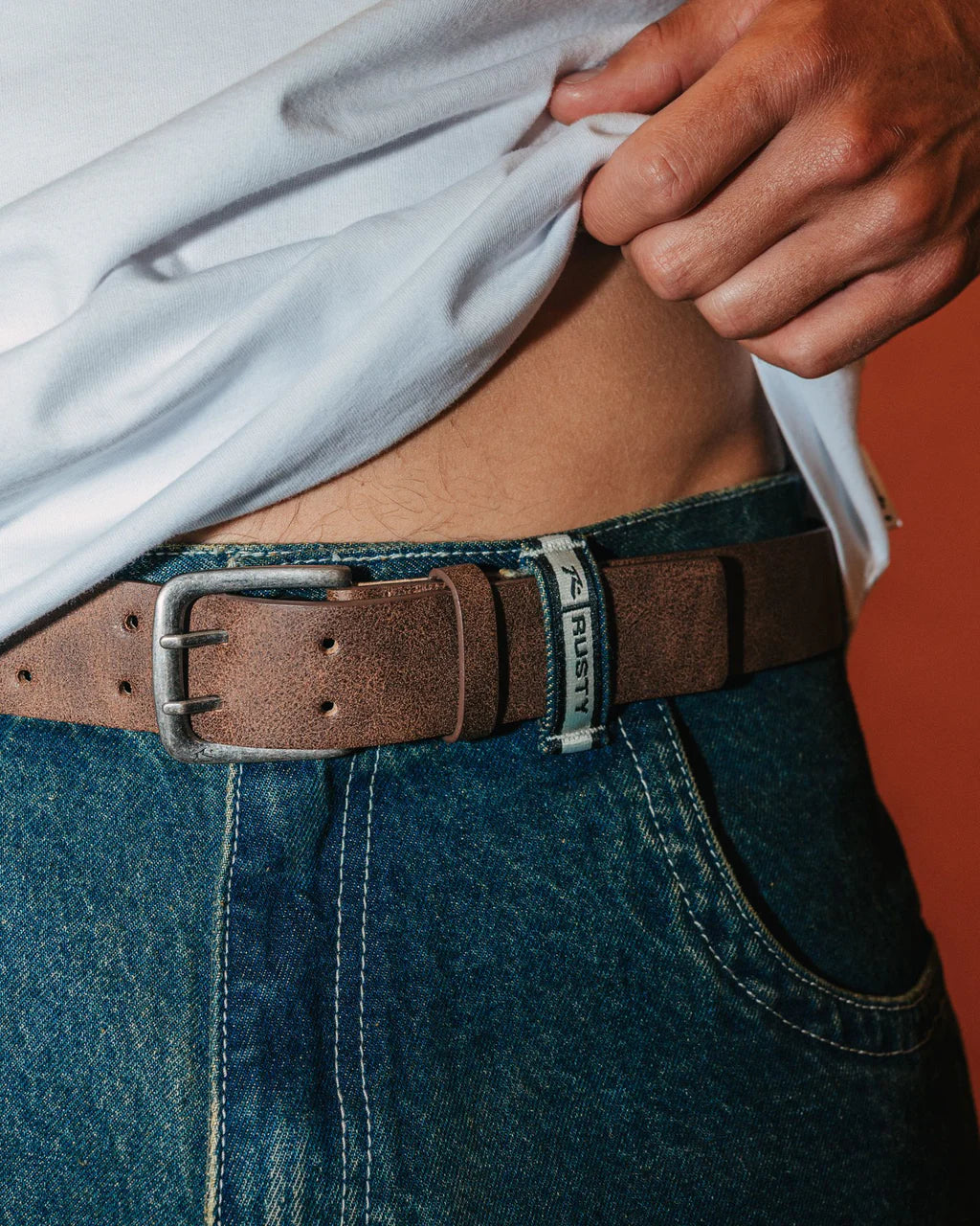 RUSTY CUTBACK BELT – DARK TAN