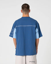 RUSTY CYBERWAVE GRAPHIC OVERSIZED TEE – ATLANTIC BLUE