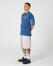 RUSTY CYBERWAVE GRAPHIC OVERSIZED TEE – ATLANTIC BLUE