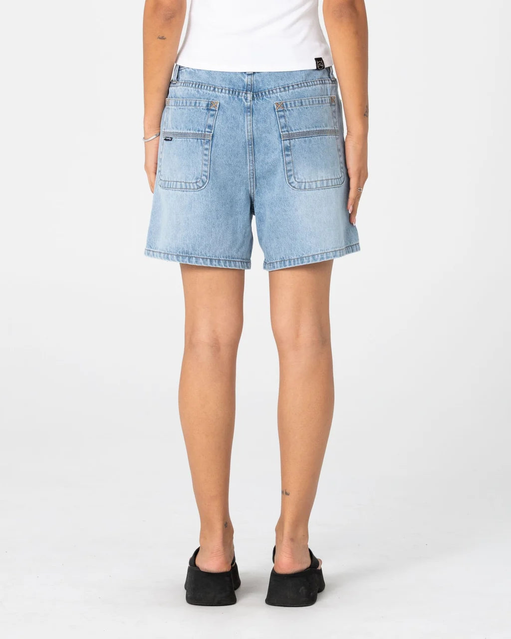 RUSTY CYPRUS HIGH WAISTED DENIM SHORT – BLASTED TRUE BLUE