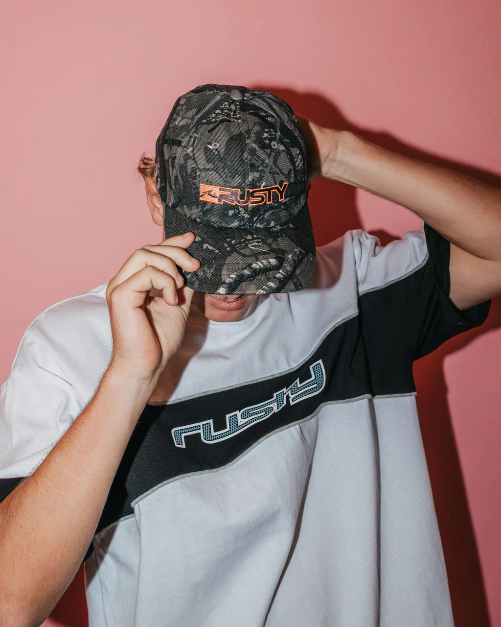 RUSTY DEAD END DAD CAP – GREY CAMO