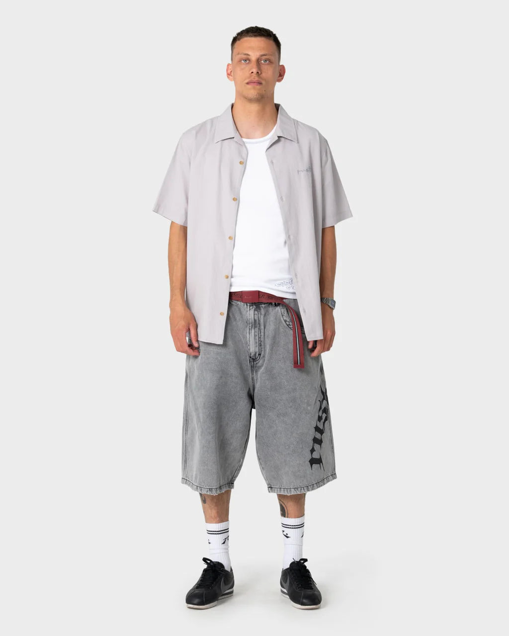 RUSTY DIEGO CUBAN COLLAR SHIRT – ULTIMATE GREY