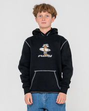 RUSTY DR DOT HOODED FLEECE BOYS HOODIE GRAPHIC JUMPER
