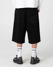 RUSTY ENIGMA PLEATED SHORT – BLACK