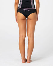 RUSTY FARRAH BOOTY BIKINI BOTTOM – BLACK / PINK