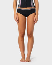 RUSTY FARRAH BOOTY BIKINI BOTTOM – BLACK / PINK