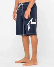 RUSTY FIXED COMPETITION REVOLUTION 23" BOARDSHORT – MENS PERFORMANCE SHORT NAVY BLUE