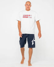 RUSTY FIXED COMPETITION REVOLUTION 23" BOARDSHORT – MENS PERFORMANCE SHORT NAVY BLUE