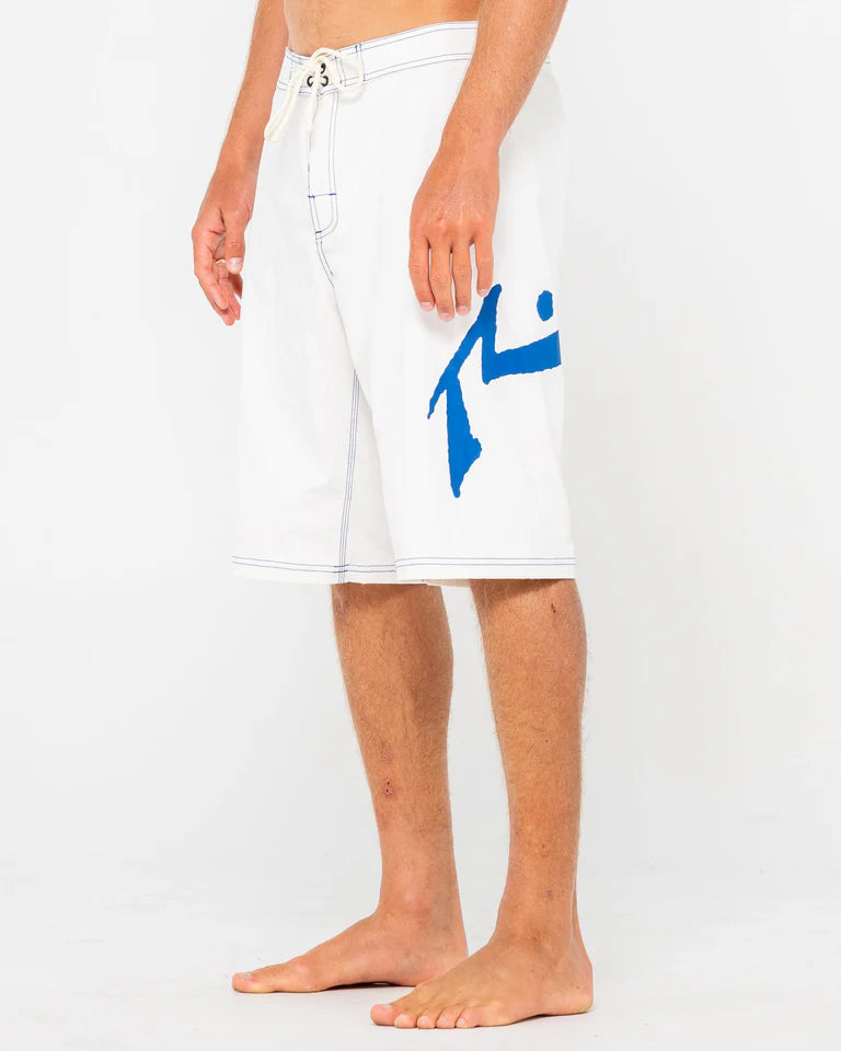 RUSTY FIXED COMPETITION REVOLUTION 23" BOARDSHORT – MENS PERFORMANCE SHORT WHITE