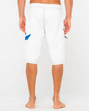 RUSTY FIXED COMPETITION REVOLUTION 23" BOARDSHORT – MENS PERFORMANCE SHORT WHITE