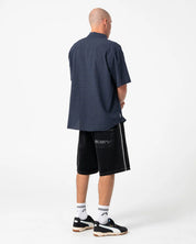 RUSTY FLIP DADDY 2.0 22" BAGGY JORT – MENS DENIM SURF STREET SHORT BLACK OUT