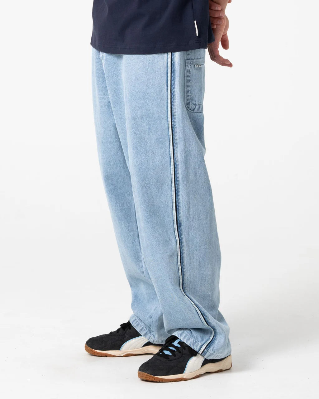 RUSTY FLIP DADDY 2.0 BAGGY JEAN – TRUE BLUE / GREY