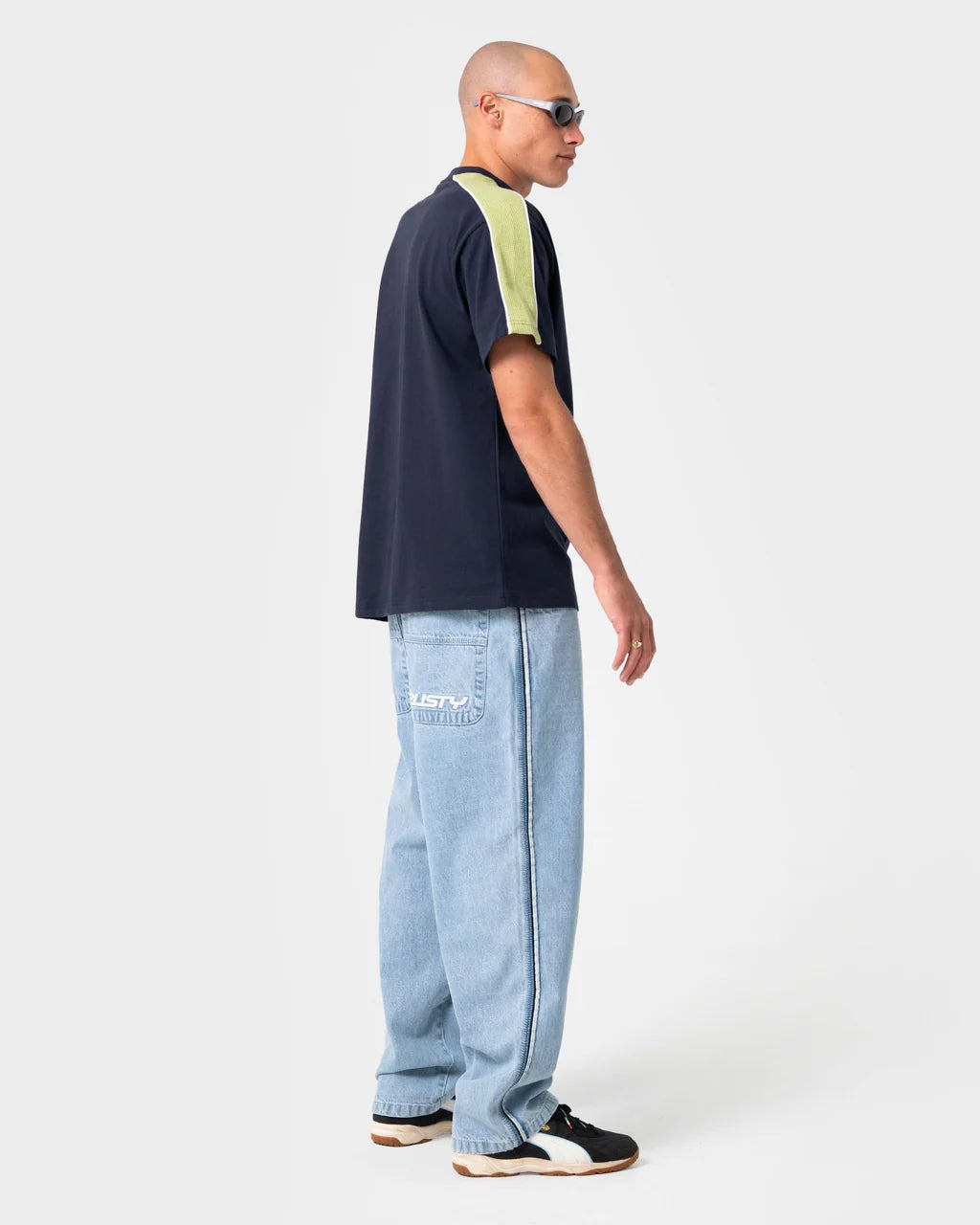 RUSTY FLIP DADDY 2.0 BAGGY JEAN – TRUE BLUE / GREY