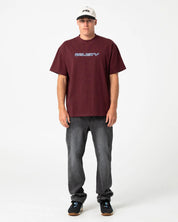 RUSTY FLIP DADDY 2.0 GRAPHIC TEE – BURGUNDY