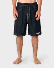 RUSTY FLIP DADDY 22" ELASTIC WAIST BOARDSHORT – BLACK