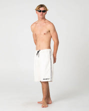 RUSTY FLIP DADDY 22" ELASTIC WAIST BOARDSHORT – CREAM