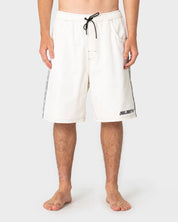 RUSTY FLIP DADDY 22" ELASTIC WAIST BOARDSHORT – CREAM