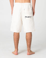 RUSTY FLIP DADDY 22" ELASTIC WAIST BOARDSHORT – CREAM