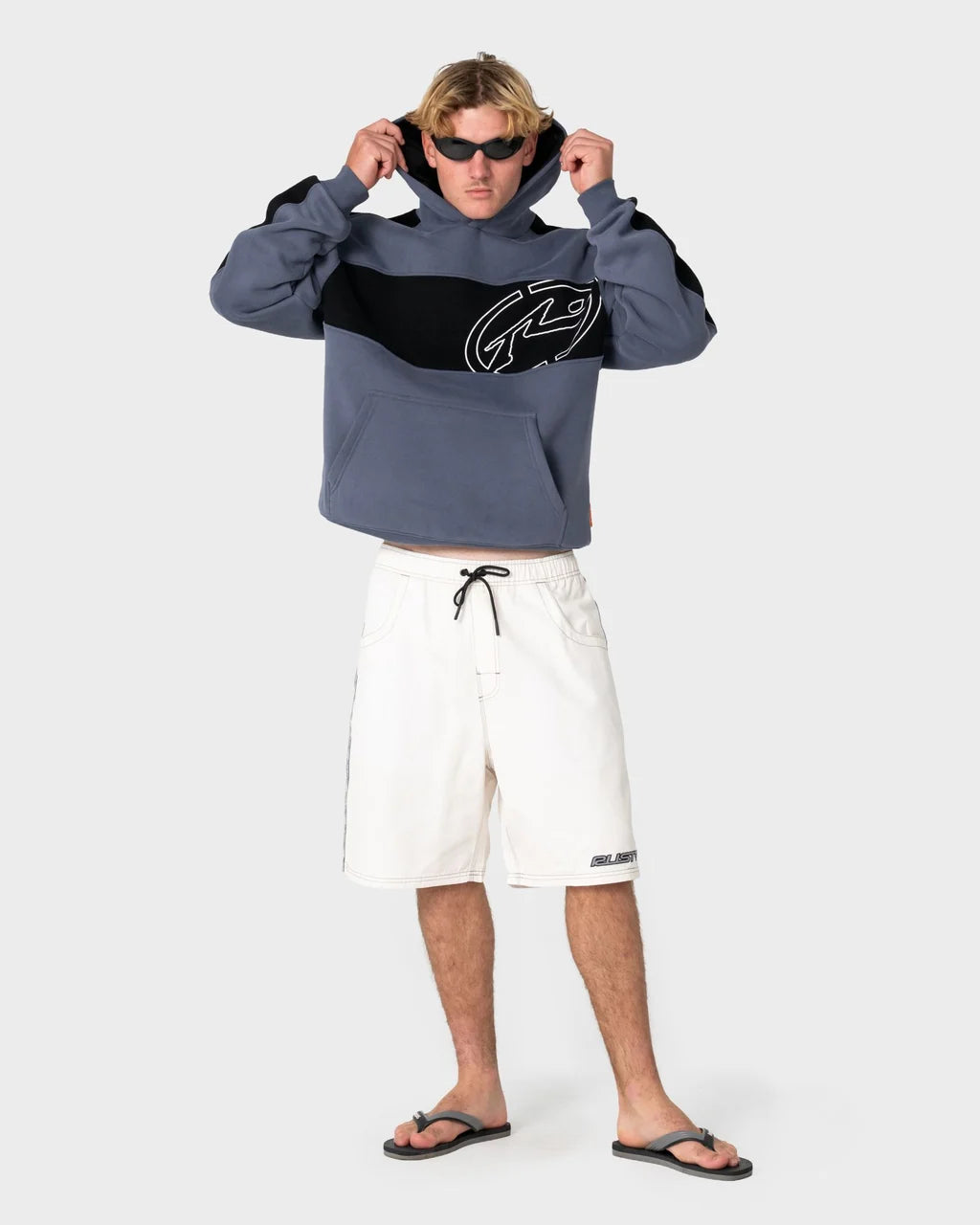 RUSTY FLIP DADDY 22" ELASTIC WAIST BOARDSHORT – CREAM