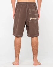 RUSTY FLIP DADDY 22" ELASTIC WAIST BOARDSHORT – MENS SURF SHORT JAVA