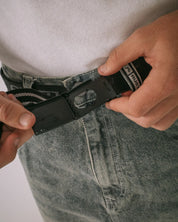 RUSTY FLIP DADDY ELASTIC WEBBING BELT – BLACK