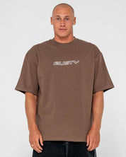 RUSTY FLIP DADDY GRAPHIC TEE – MENS COTTON SURF STREET LOGO T-SHIRT WHITE