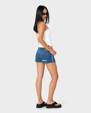 RUSTY FLIP MOMMY DENIM MICRO SHORT – MIDDY BLUE / BLUE