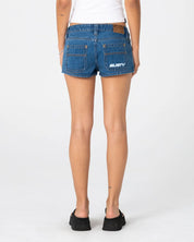 RUSTY FLIP MOMMY DENIM MICRO SHORT – MIDDY BLUE / BLUE