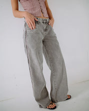 RUSTY FLIP MOMMY LOW RISE BAGGY JEAN WOMENS STREETWEAR DENIM LONDON SUMMER BABY PINK
