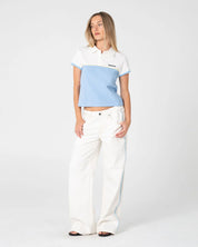 RUSTY FLIP MOMMY LOW RISE BAGGY JEAN – SNOWY WHITE / BLUE