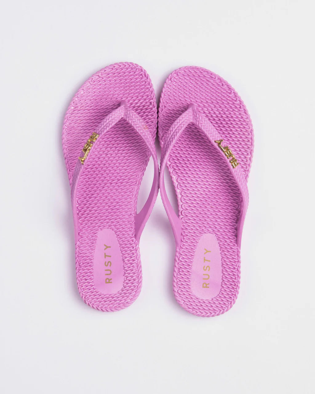 RUSTY FLIP OUT THONG SANDALS – WOMENS SUMMER BEACH FOOTWEAR FONDANT PINK