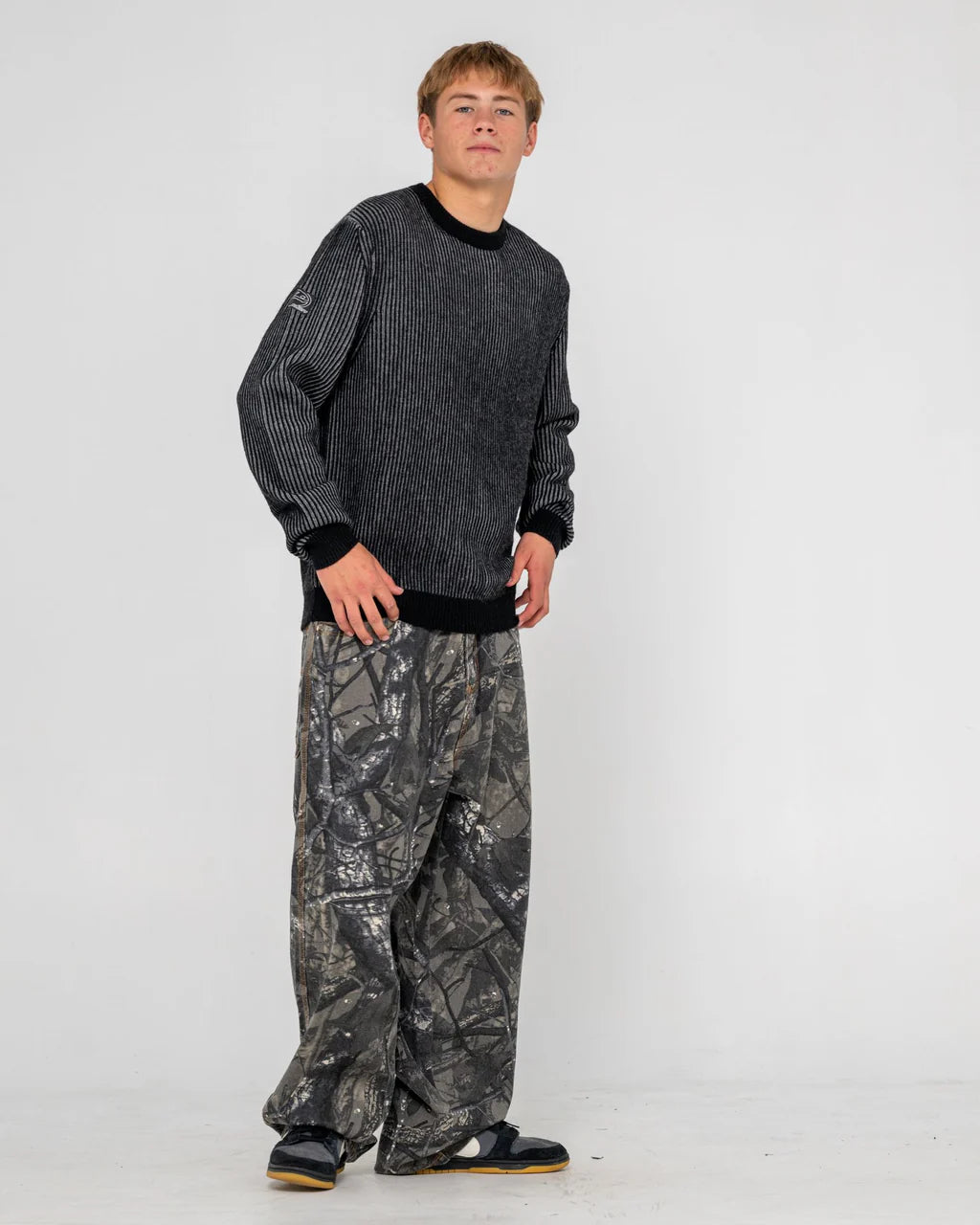 RUSTY FLIP RAMBO BAGGY CAMO PANT MENS CARGO PANTS CAMO