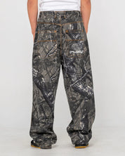 RUSTY FLIP RAMBO BAGGY CAMO PANT MENS CARGO PANTS CAMO