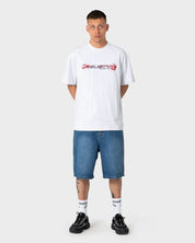 RUSTY FOUR BY FOUR GRAPHIC TEE – ECRU MARLE