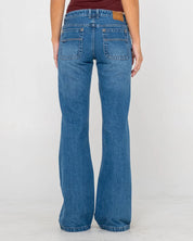 RUSTY FREIDA FLARE LOW RISE JEANS WOMENS DENIM FLARE PANTS