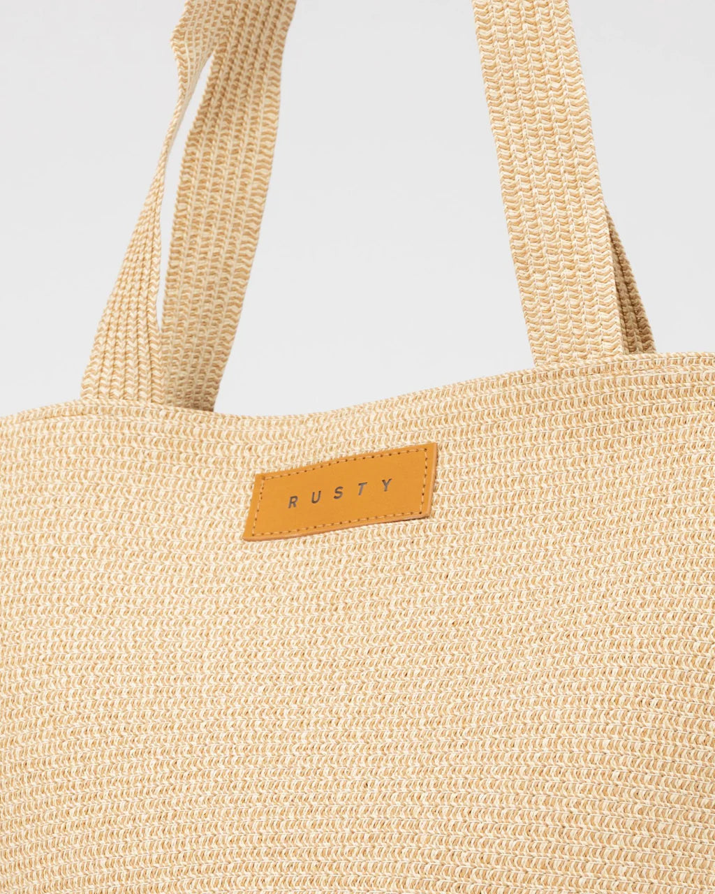 RUSTY GISELE STRAW BEACH BAG – NATURAL / CARAMEL