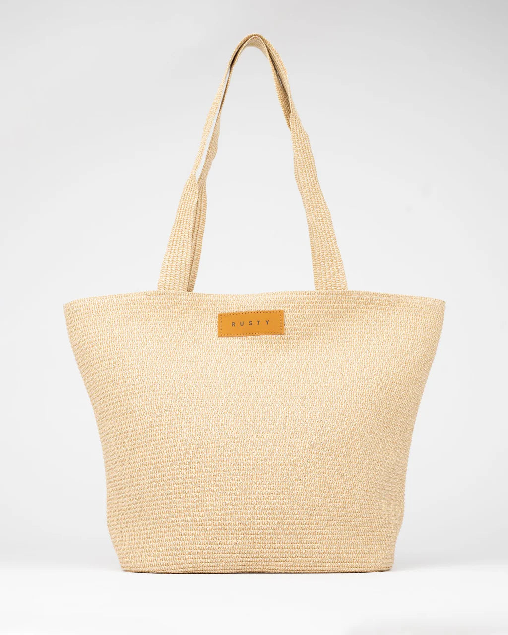 RUSTY GISELE STRAW BEACH BAG – NATURAL / CARAMEL