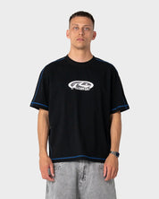 RUSTY GRIDLOCK GRAPHIC TEE – BLACK