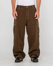 RUSTY GRIZZLY BAGGY CARGO PANT MENS UTILITY PANTS PINECONE